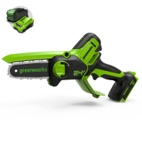 Цепная мини-пила Greenworks 24V G24MCS10 (10 см) аккумуляторная в Саранске